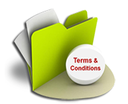 Terms and conditions image of folder with files in it.