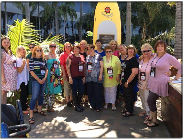 Morgan Malone with other authors at the RWA16 San Diego